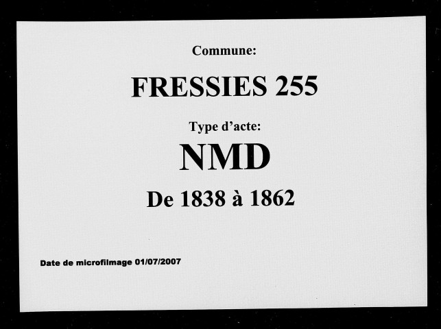 FRESSIES / NMD [1838-1862]