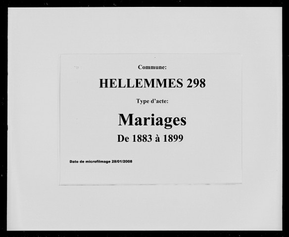 HELLEMMES-LILLE / M [1883-1899]