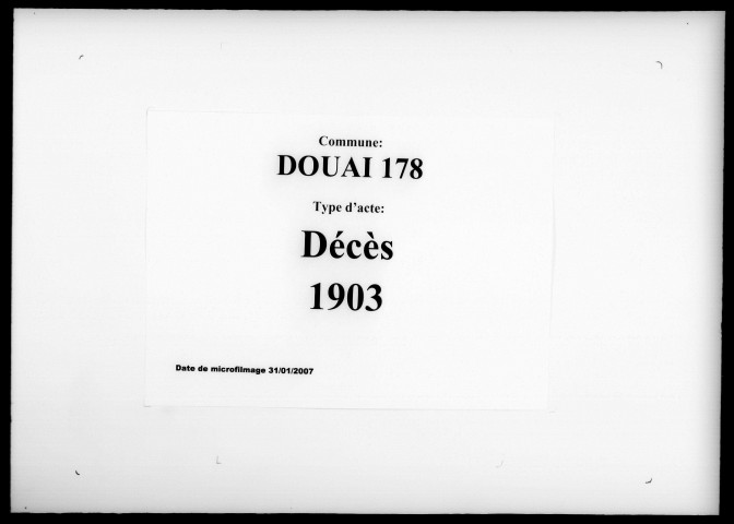 DOUAI / D, Ta [1903]