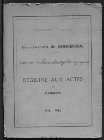 BOURBOURG-CAMPAGNE / M [1945 - 1945]