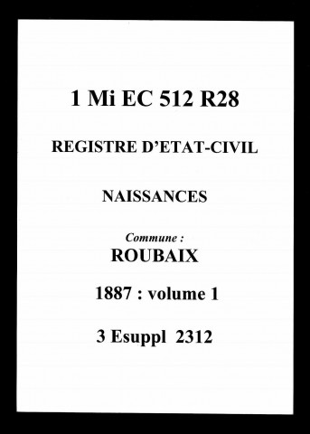 ROUBAIX / N [1887-1887]