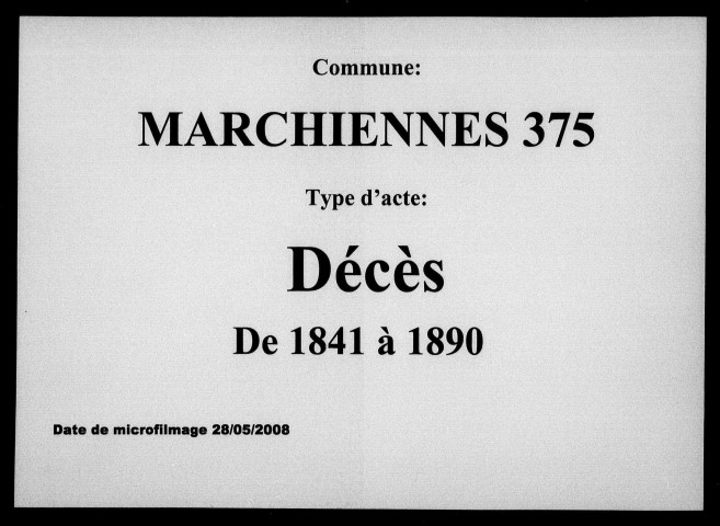 MARCHIENNES / D [1841-1890]