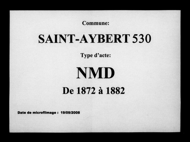 SAINT-AYBERT / NMD [1872-1882]
