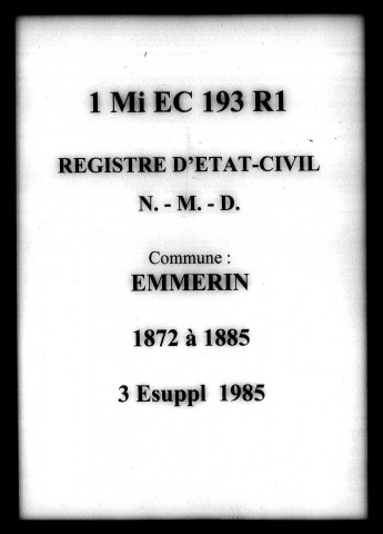EMMERIN / NMD [1872-1885]