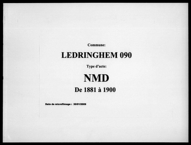 LEDRINGHEM / NMD [1881-1900]