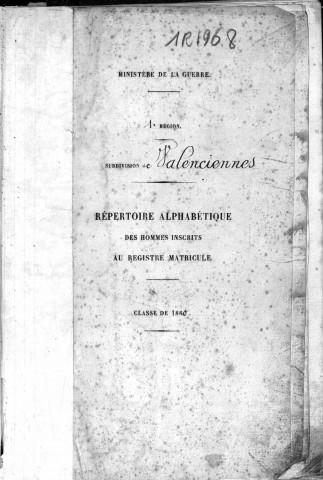1880 : VALENCIENNES