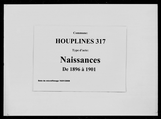 HOUPLINES / N [1896-1901]