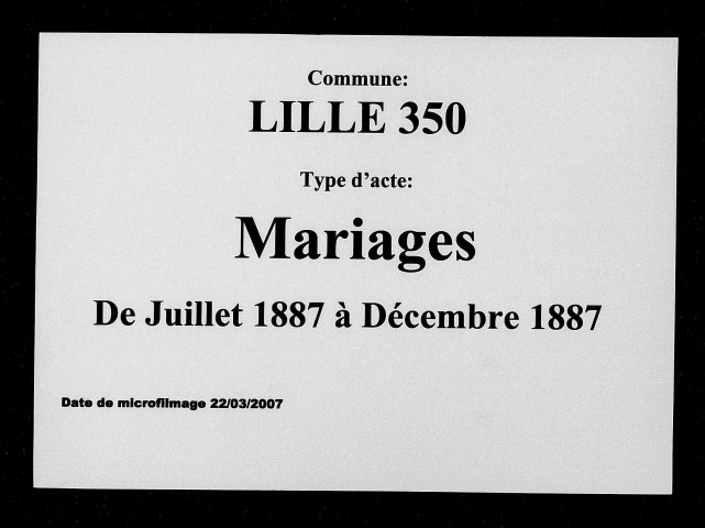 LILLE / M (07/1887 - 12/1887) [1887]