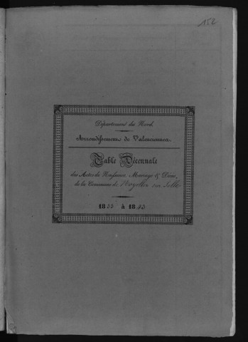 NOYELLES-SUR-SELLE / 1833-1842