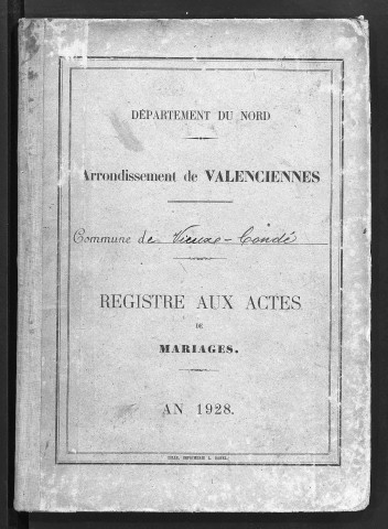 VIEUX-CONDE / M [1928 - 1928]