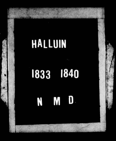 HALLUIN / NMD [1833-1840]