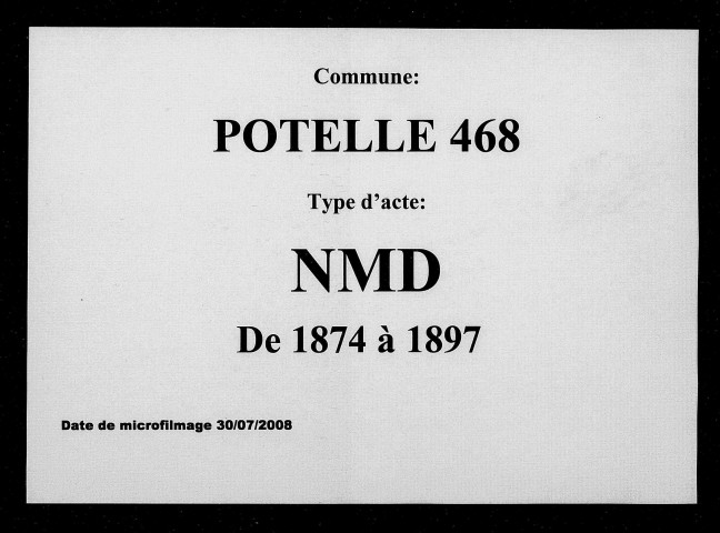 POTELLE / NMD [1874-1897]