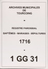 TOURCOING / B [1716 - 1716]