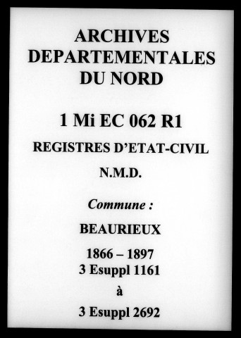 BEAURIEUX / NMD [1866-1897]