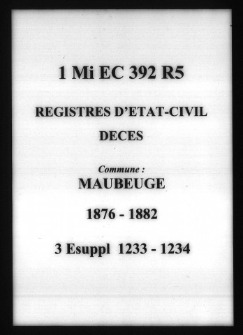 MAUBEUGE / D [1876-1882]