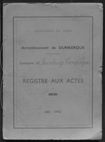 BOURBOURG-CAMPAGNE / D [1945 - 1945]