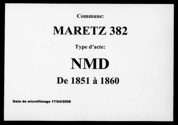 MARETZ / NMD [1851-1860]