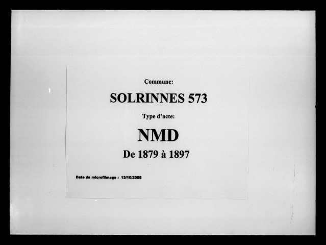SOLRINNES / NMD [1879-1897]