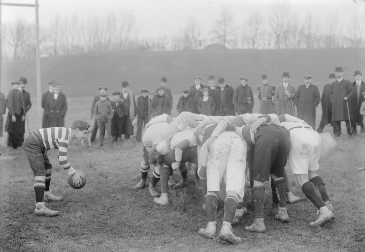 Démonstration de rugby.