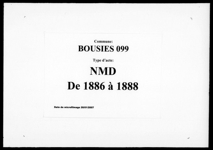 BOUSIES / NMD [1886-1888]