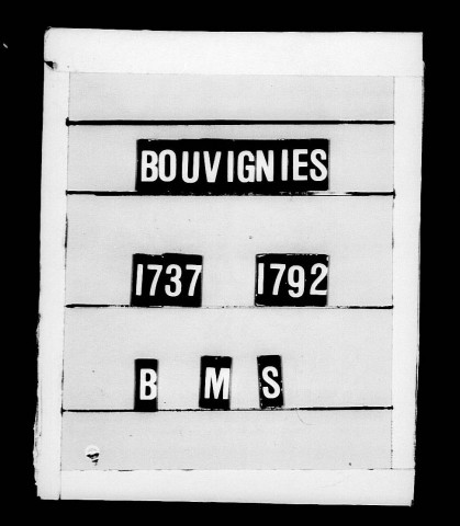 BOUVIGNIES / BMS [1784-1792]