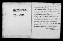 QUAROUBLE / B [1789-1789]