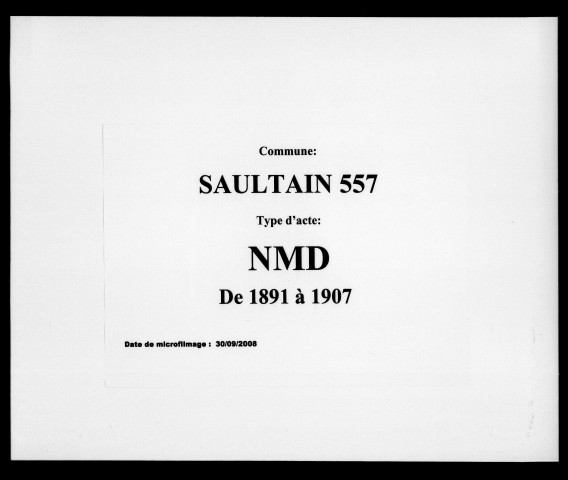 SAULTAIN / NMD [1891-1907]