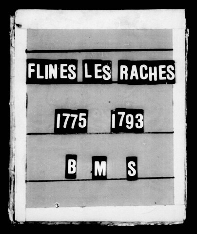 FLINES-LEZ-RACHES / BMS [1775-1793]
