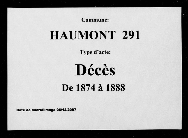 HAUTMONT / D [1874-1888]