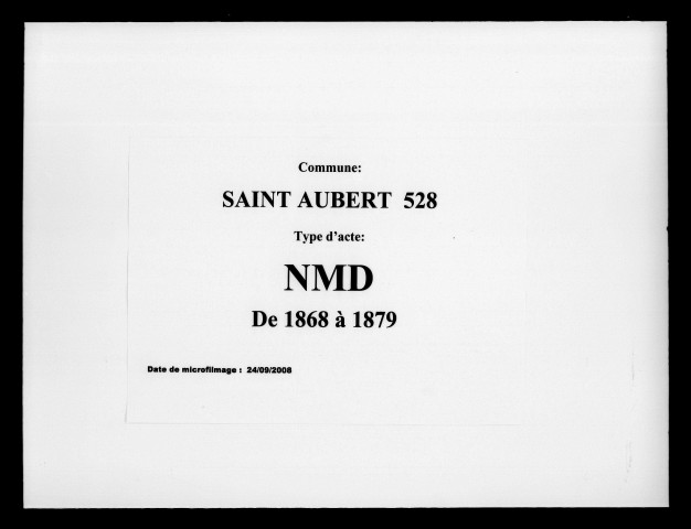 SAINT-AUBERT / NMD [1868-1879]