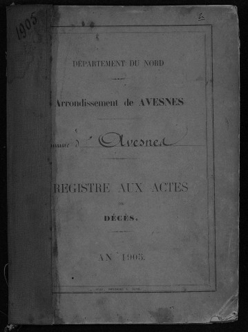 AVESNES-SUR-HELPE / D [1905 - 1905]