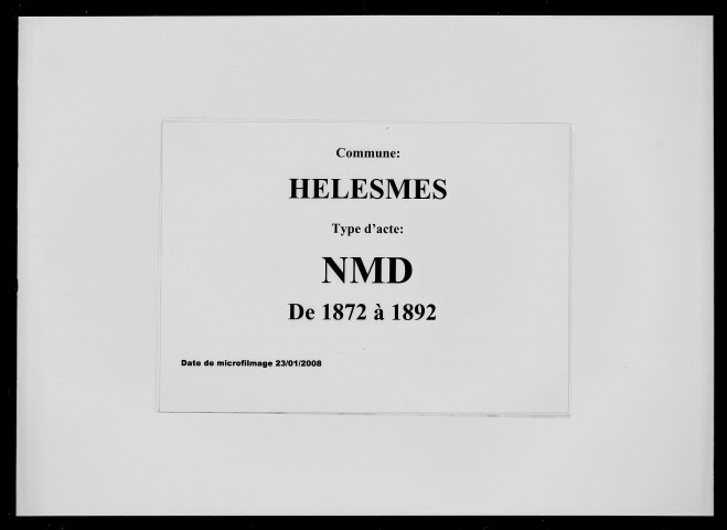 HELESMES / NMD [1872-1892]