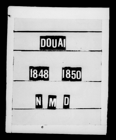 DOUAI / N,M,D, Ta (sauf D 1850) [1848-1850]