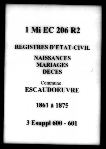 ESCAUDOEUVRES / NMD [1861-1875]