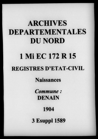 DENAIN / N, Ta [1904-1905]