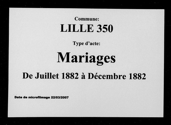 LILLE / M (07/1882 - 12/1882) [1882]