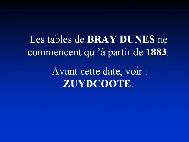 BRAY-DUNES / 1873-1882