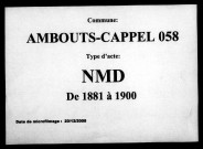 ARMBOUTS-CAPPEL / NMD [1881-1900]