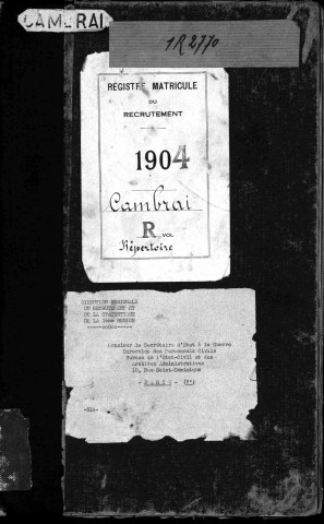 1904 : CAMBRAI