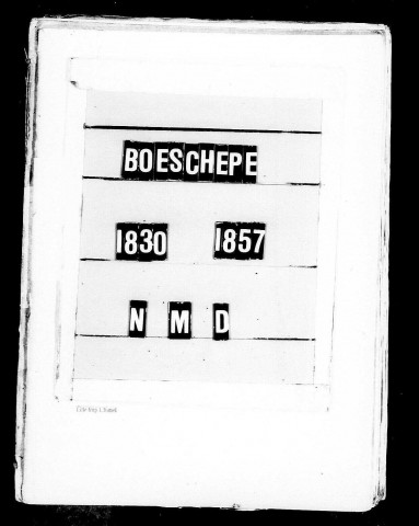 BOESCHEPE / NMD (sauf N 1854) [1854-1870]