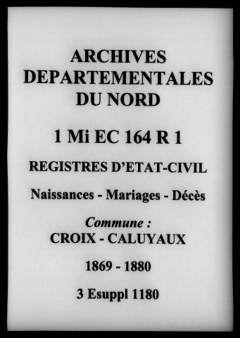 CROIX-CALUYAU / NMD [1869-1891]