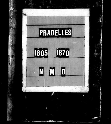 PRADELLES / NMD [1805-1814]